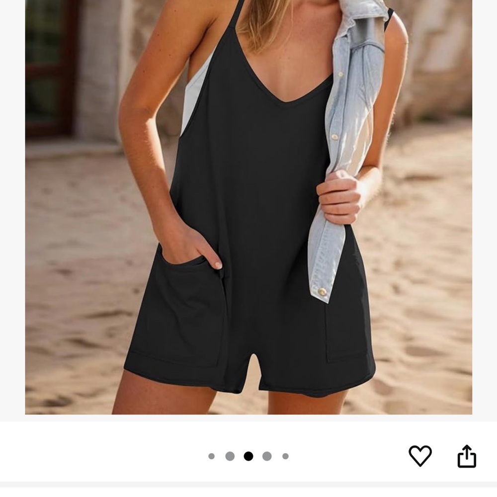 Black Sleeveless Romper